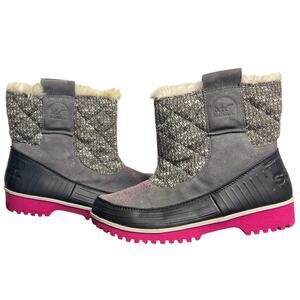 HOST PICK Sorel Tivoli II Waterproof Snow Boots Women’s Girl’s Size 7 Gray Pink